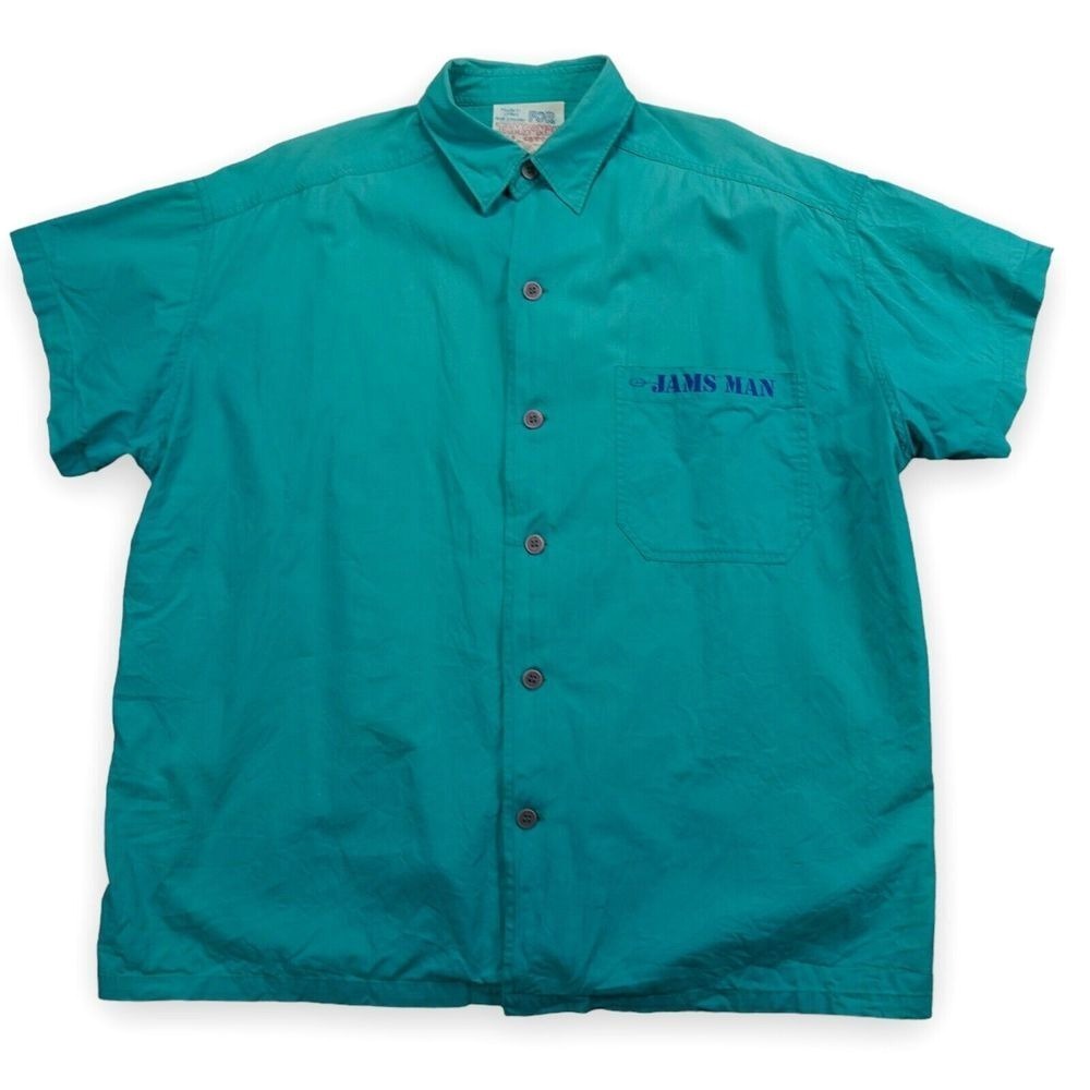 Original Jams Man Surfline Shirt 49‎ in Green Vintage Jams World One Size Only